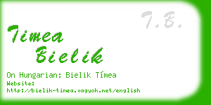 timea bielik business card