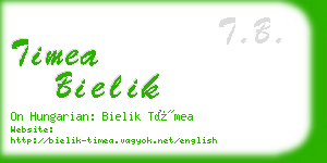 timea bielik business card